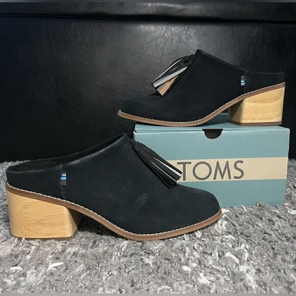 NIB TOMS Leila Tassel Mules - Picture 1 of 8